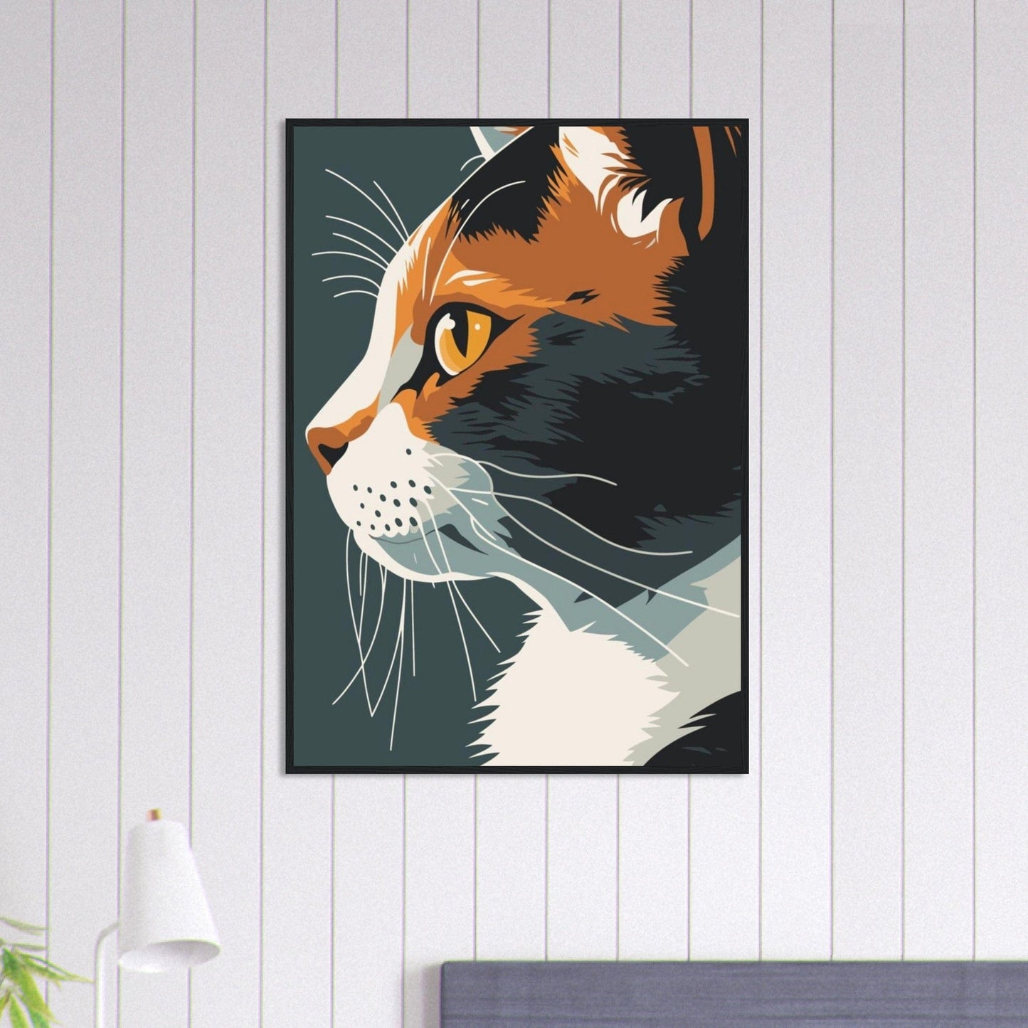 Canvanation Print Material 70x100 cm / 28x40″ Tableau Chat Chat’Art Moderne Pop