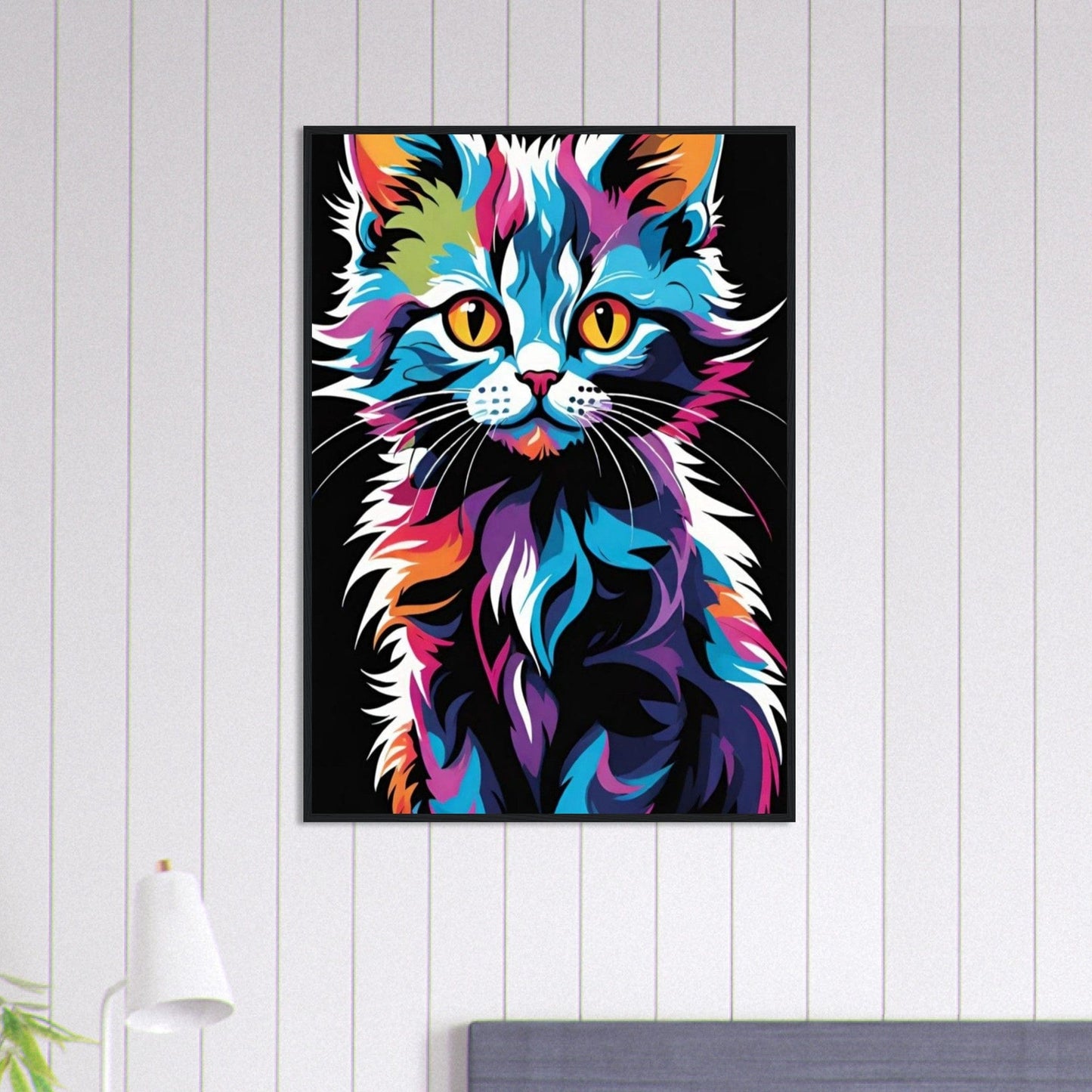 Canvanation Print Material 70x100 cm / 28x40″ Tableau Chat Pop Art Félin