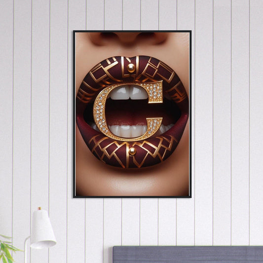 Canvanation Print Material 70x100 cm / 28x40″ Tableau Levres Lettre C