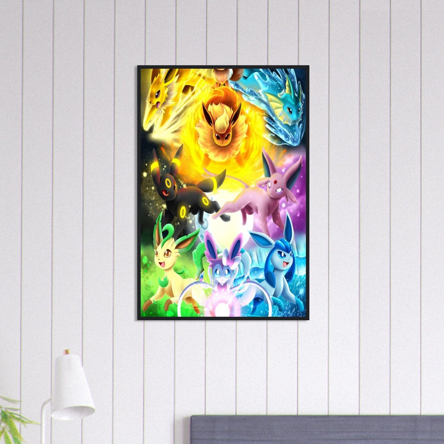 Canvanation Print Material 60x90 cm / 24x36″ Tableau Personnages Pokémon - Chambre Enfant