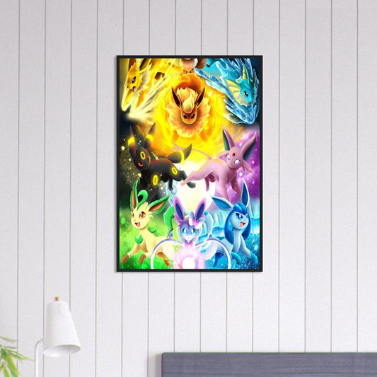 Canvanation Print Material 60x90 cm / 24x36″ Tableau Personnages Pokémon - Chambre Enfant