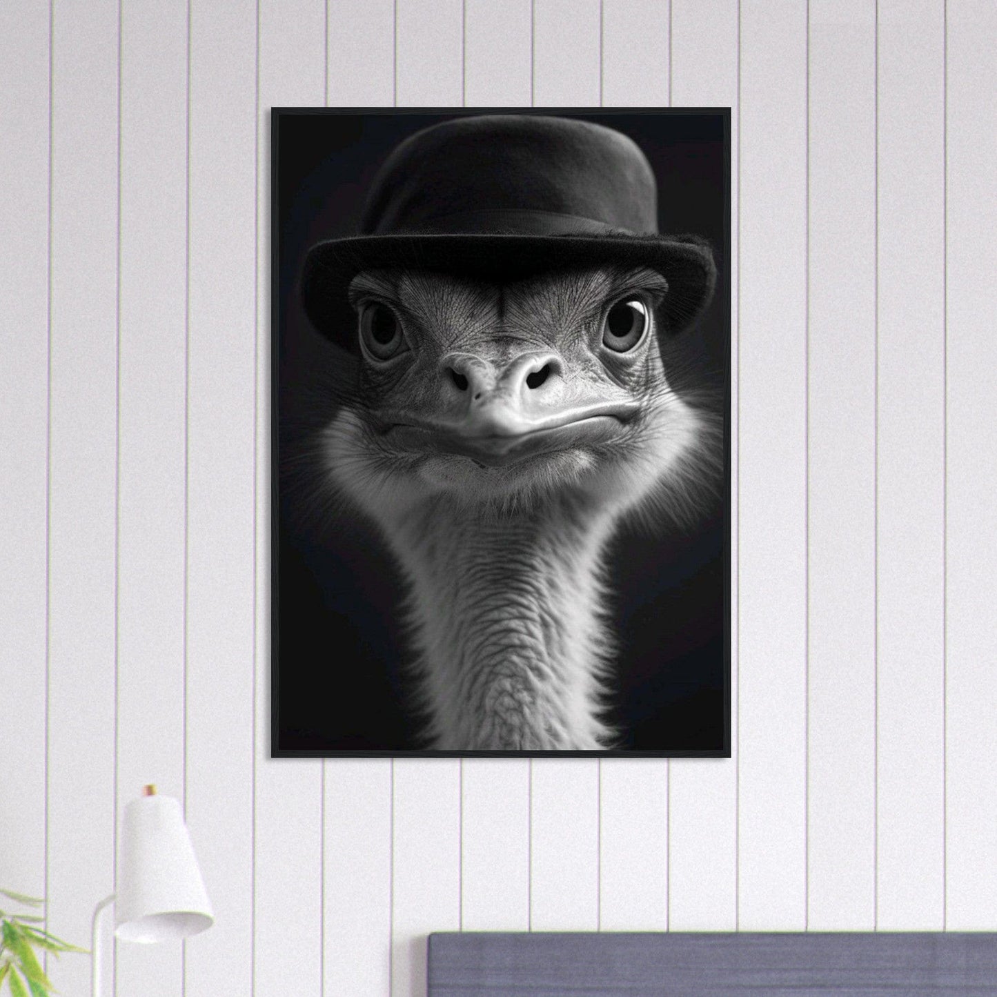 Canvanation Print Material 70x100 cm / 28x40″ Tableau Photo Noir Et Blanc-Animaux-Drole