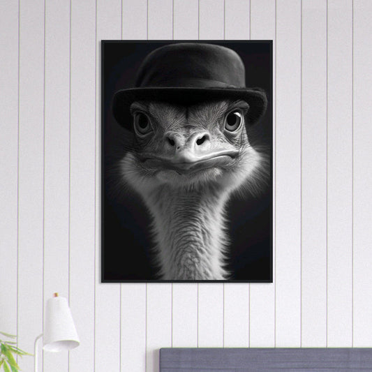 Canvanation Print Material 70x100 cm / 28x40″ Tableau Photo Noir Et Blanc-Animaux-Drole