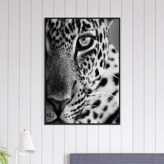 Canvanation Print Material 70x100 cm / 28x40″ Tableau Photo Noir Et Blanc-Animaux-Leopard