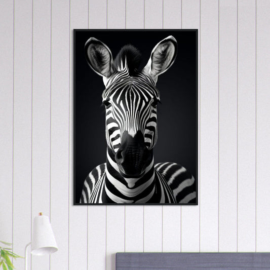 Canvanation Print Material 70x100 cm / 28x40″ Tableau Photo Noir Et Blanc-Animaux-Zebre