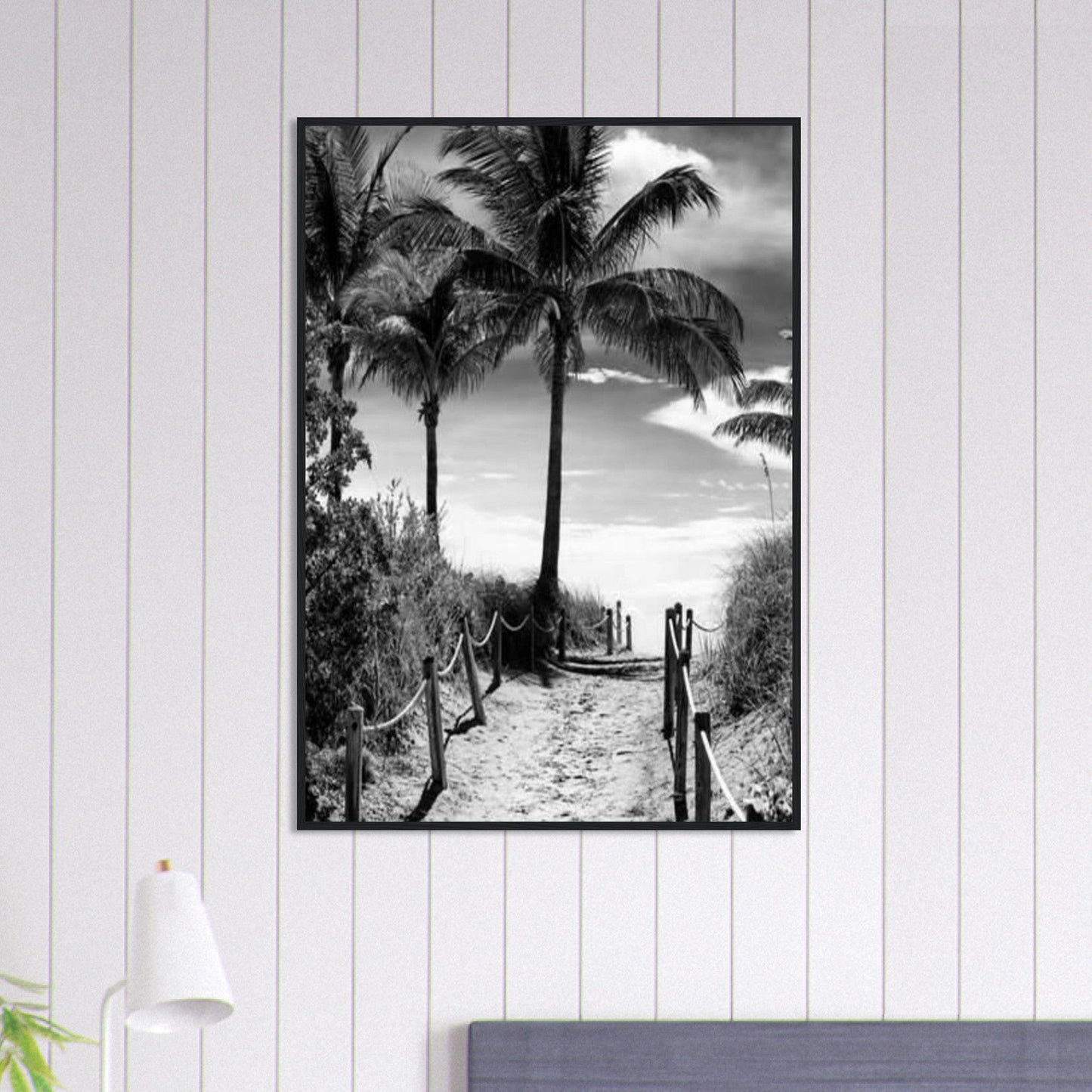 Canvanation Print Material 70x100 cm / 28x40″ Tableau Photo Noir Et Blanc-Paysage-Plage