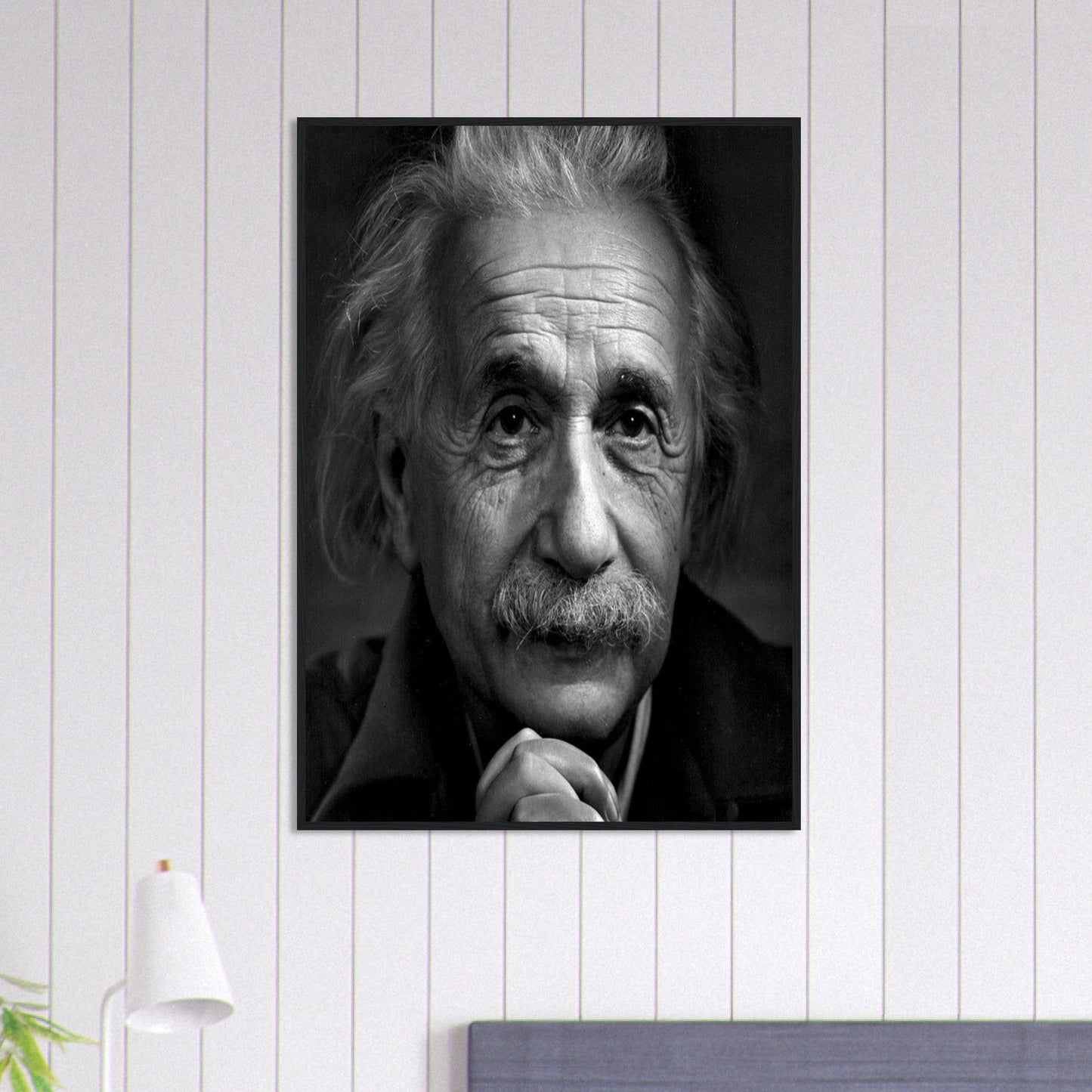 Canvanation Print Material 70x100 cm / 28x40″ Tableau Photo Noir Et Blanc-Portrait-Einstein