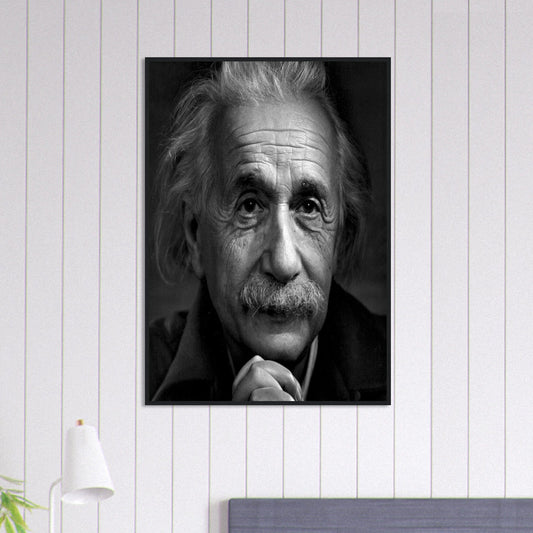 Canvanation Print Material 70x100 cm / 28x40″ Tableau Photo Noir Et Blanc-Portrait-Einstein