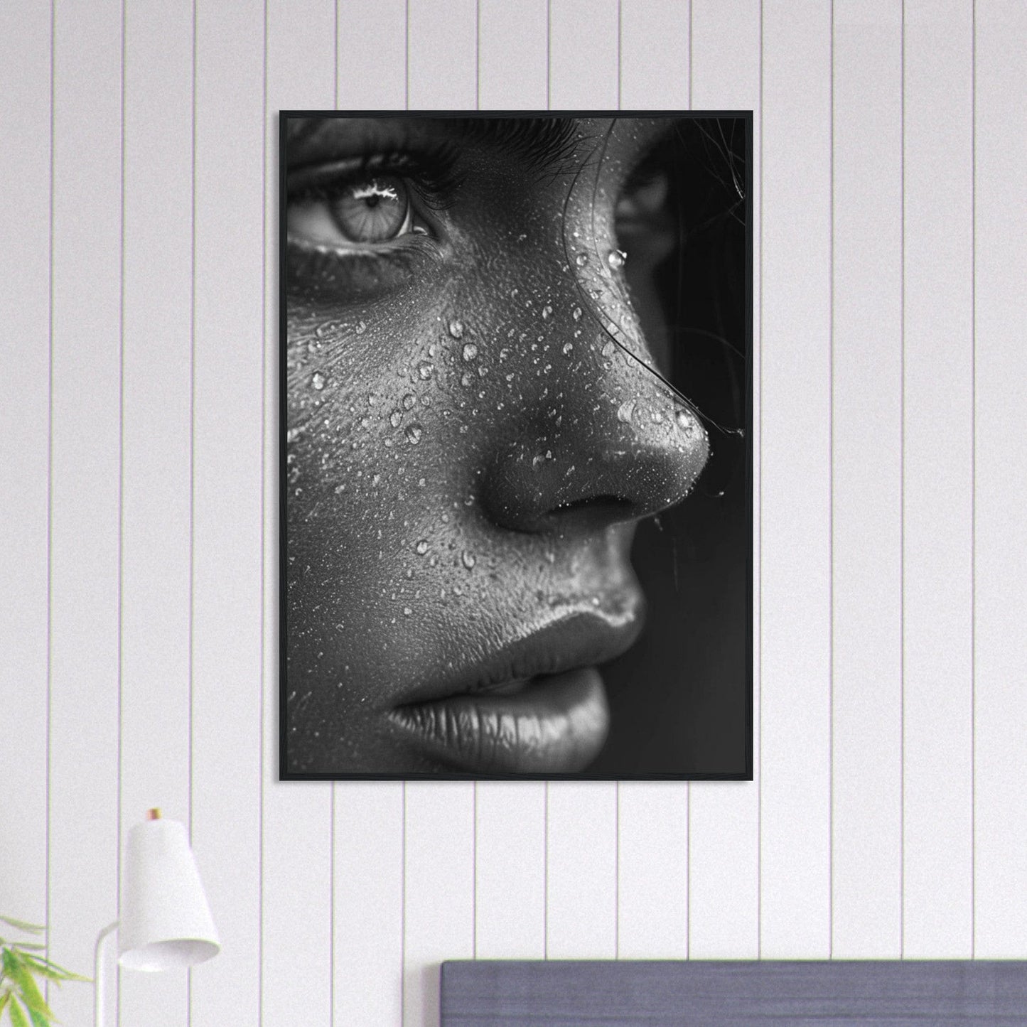 Canvanation Print Material 70x100 cm / 28x40″ Tableau Photo Noir Et Blanc-Portrait-Fille