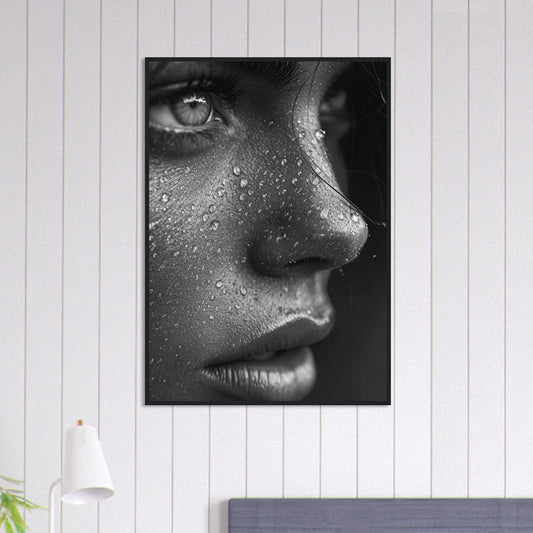 Canvanation Print Material 70x100 cm / 28x40″ Tableau Photo Noir Et Blanc-Portrait-Fille
