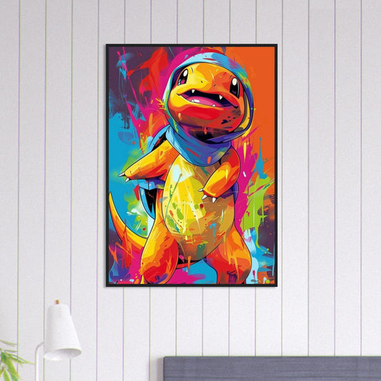 Canvanation Print Material 70x100 cm / 28x40″ Tableau Pokémon Dessin Salameche