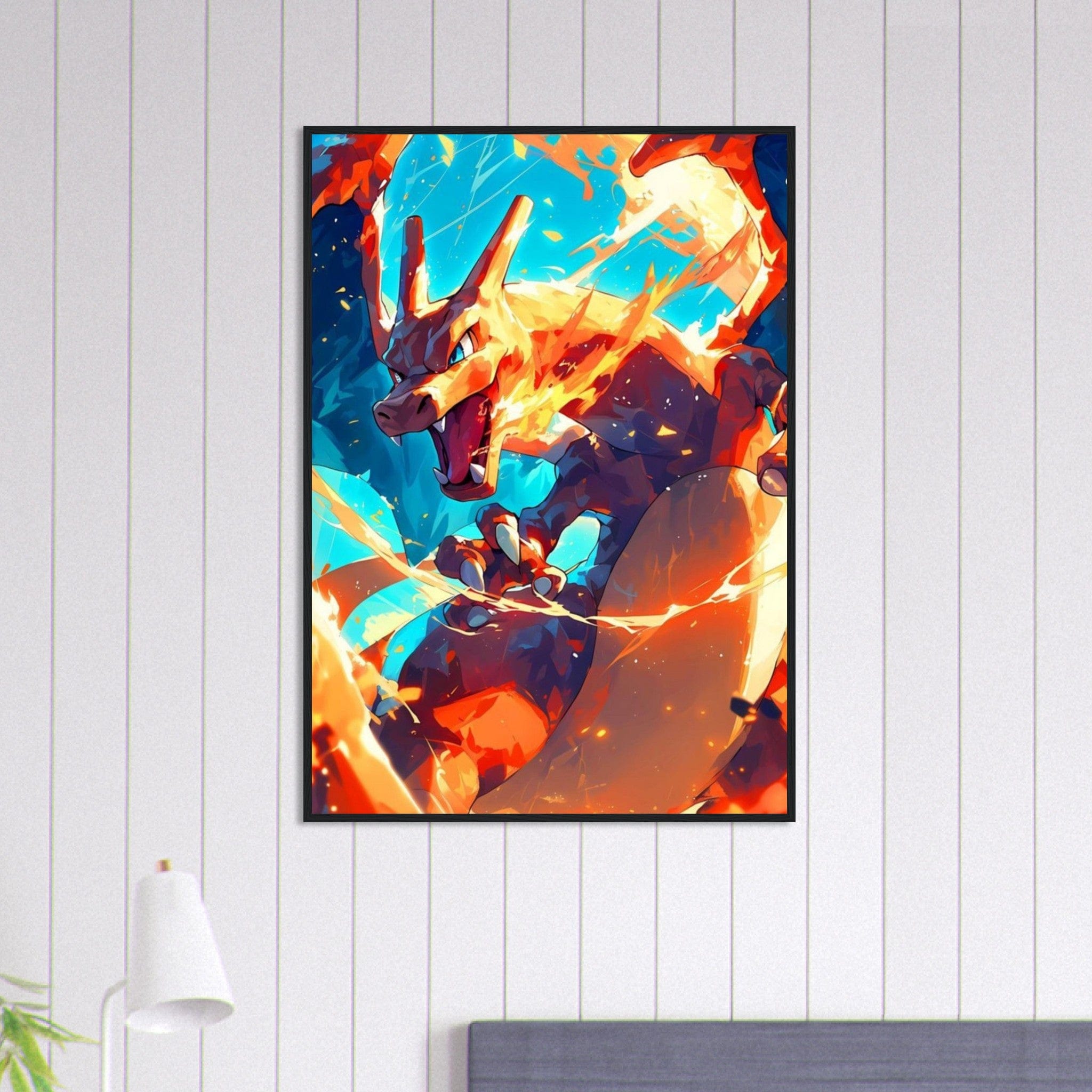 Canvanation Print Material 70x100 cm / 28x40″ Tableau Pokémon Dracaufeu