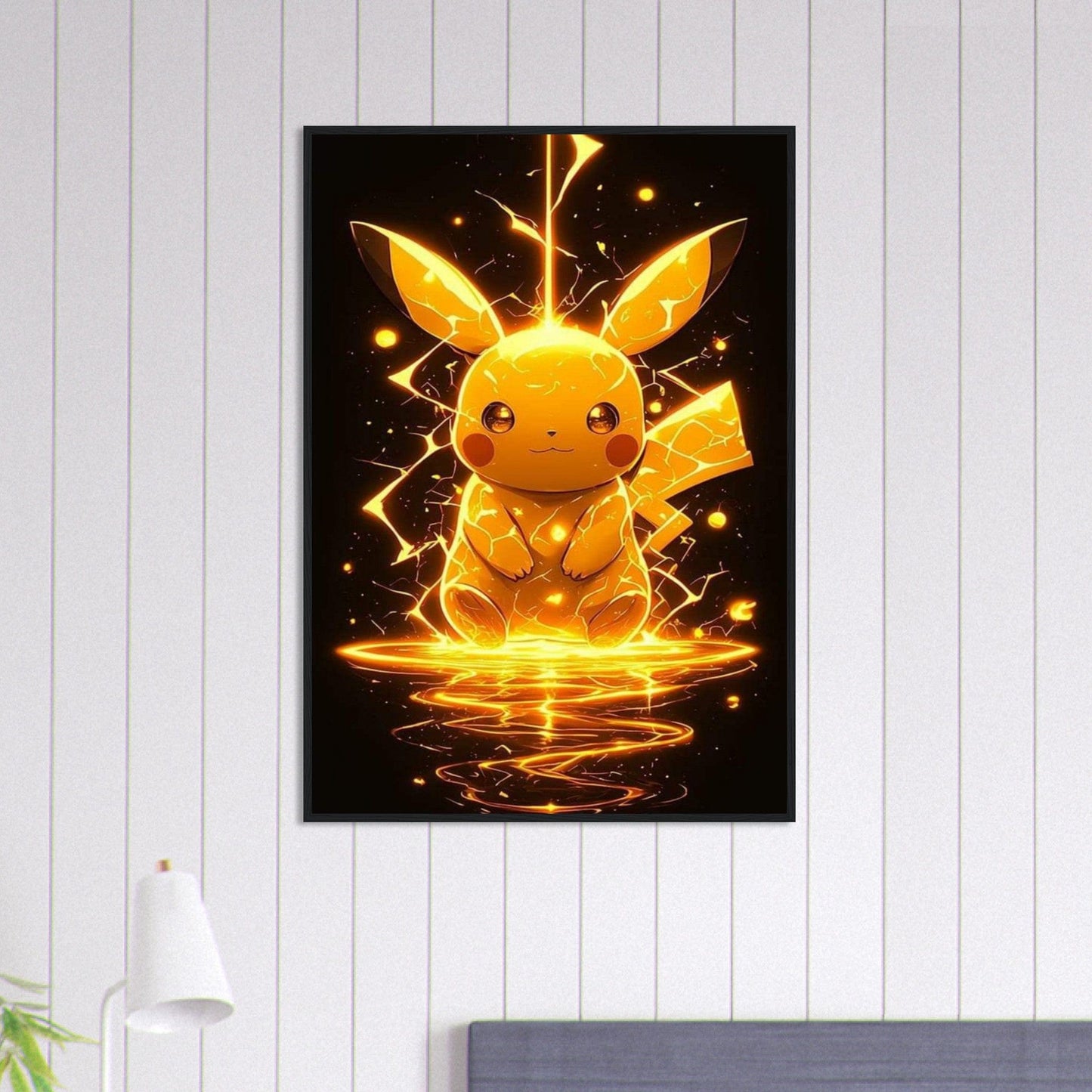 Canvanation Print Material 70x100 cm / 28x40″ Tableau Pokémon Eclair - Chambre Enfant