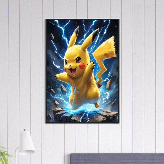 Canvanation Print Material 70x100 cm / 28x40″ Tableau Pokémon Pikachu Attaque