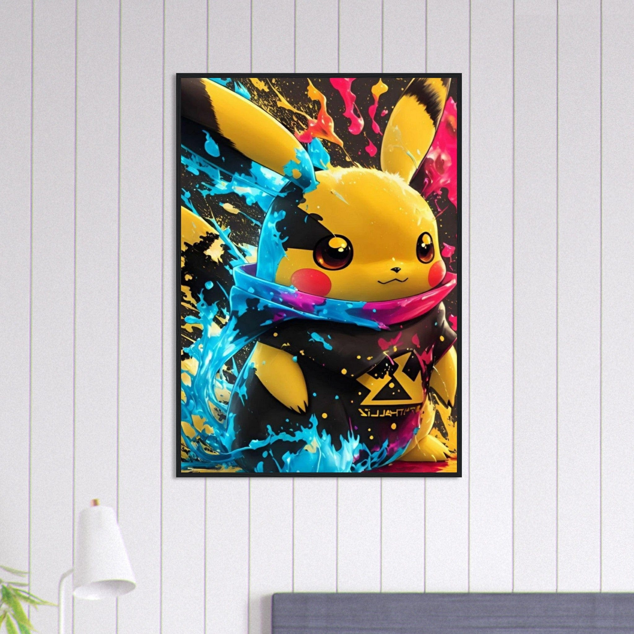 Canvanation Print Material 70x100 cm / 28x40″ Tableau Pokémon Pikachu Graffiti