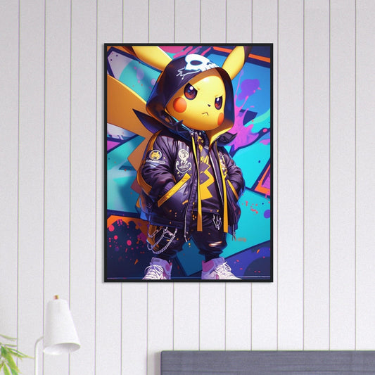 Canvanation Print Material 70x100 cm / 28x40″ Tableau Pokémon Street Art Pikachu