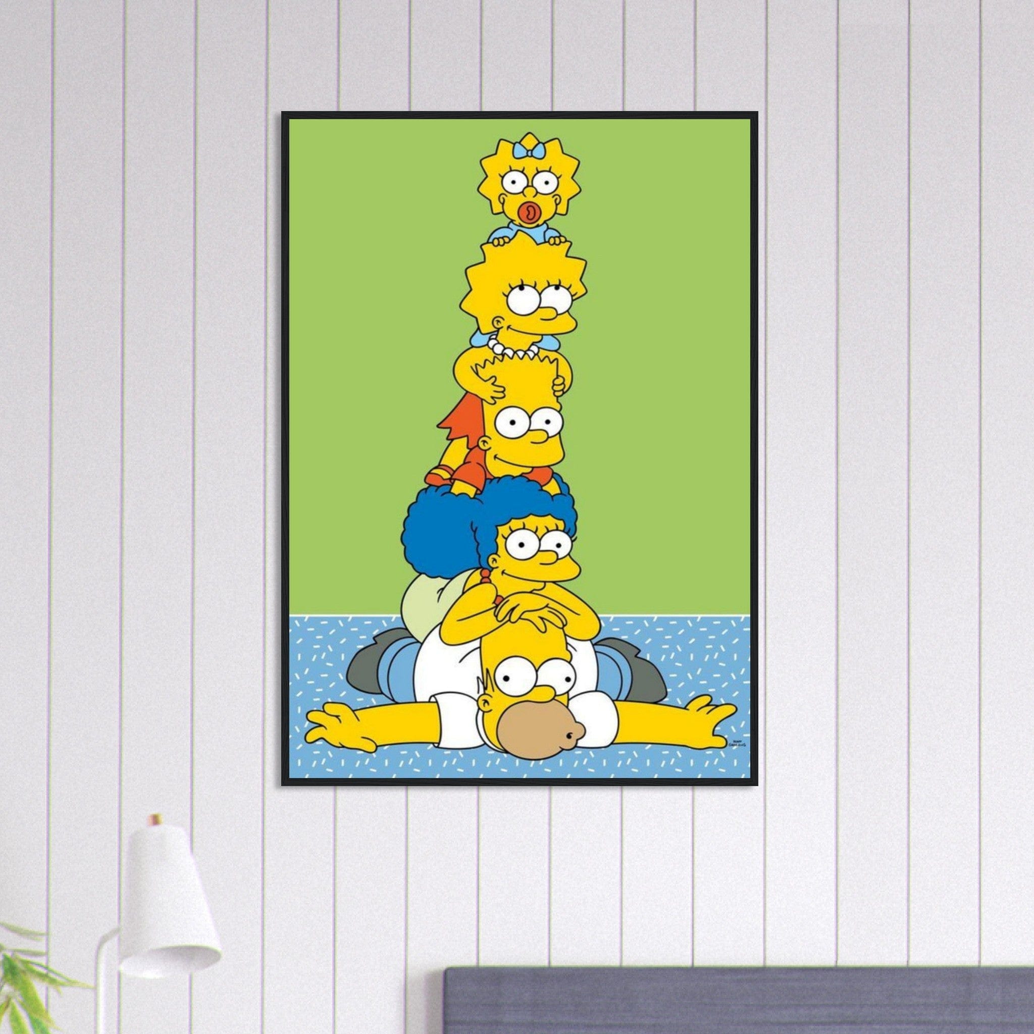 Canvanation Print Material 70x100 cm / 28x40″ Tableau Simpson Famille Drole