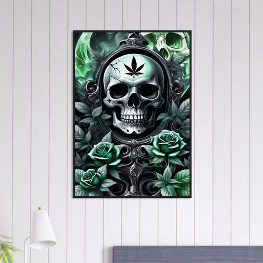 Canvanation Print Material 70x100 cm / 28x40″ Tableau Tête De Mort Navy