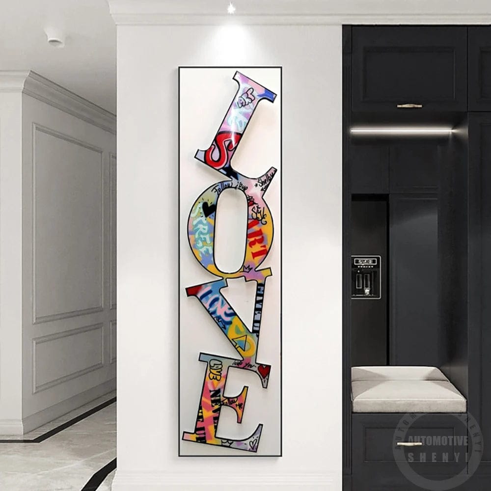 Canvanation Affiche Street Art Love Graffiti