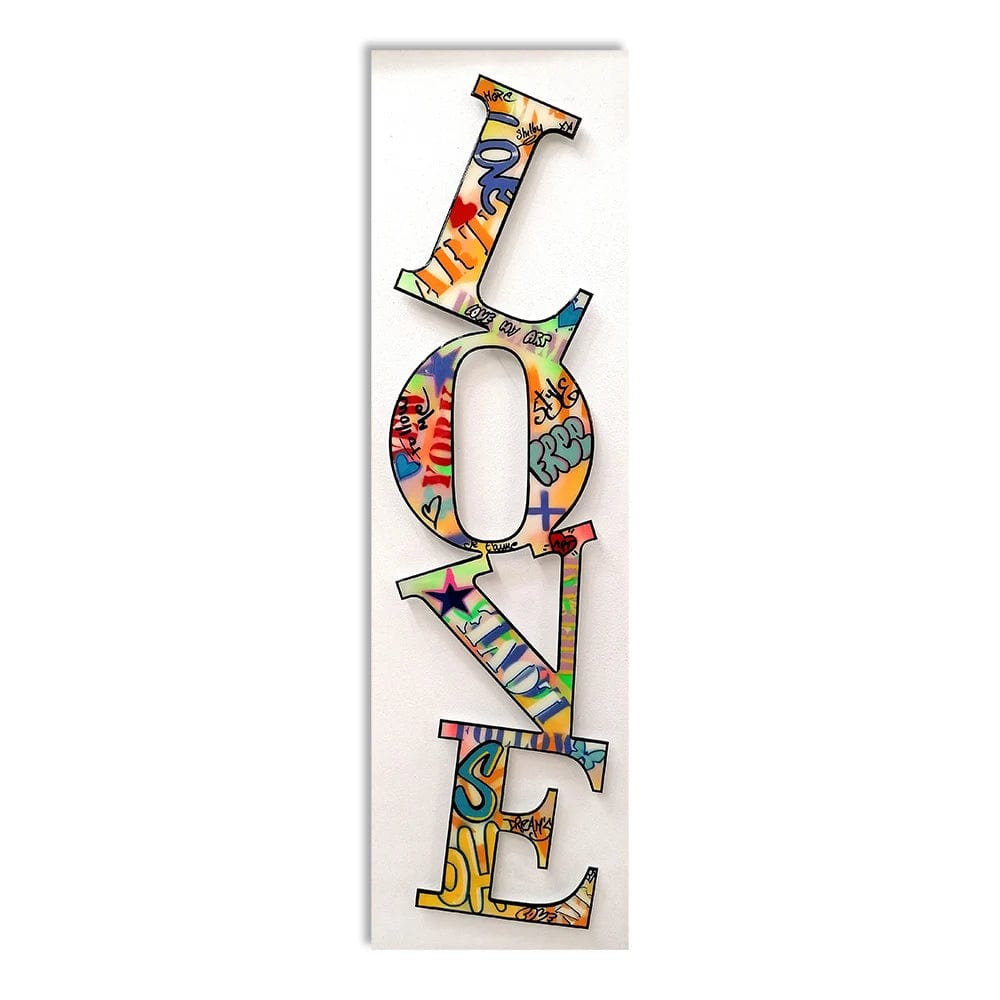 Canvanation IP9 / 20x70cm Affiche Street Art Love Graffiti