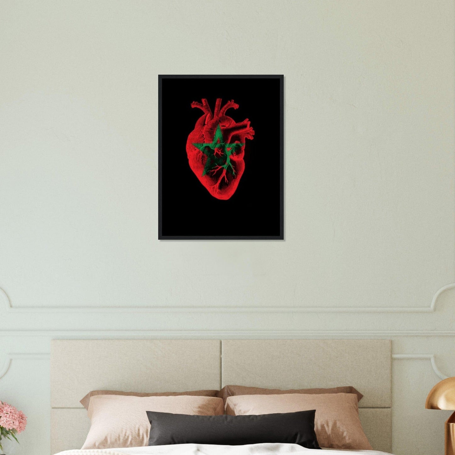 Canvanation Print Material Tableau Marocain Coeur