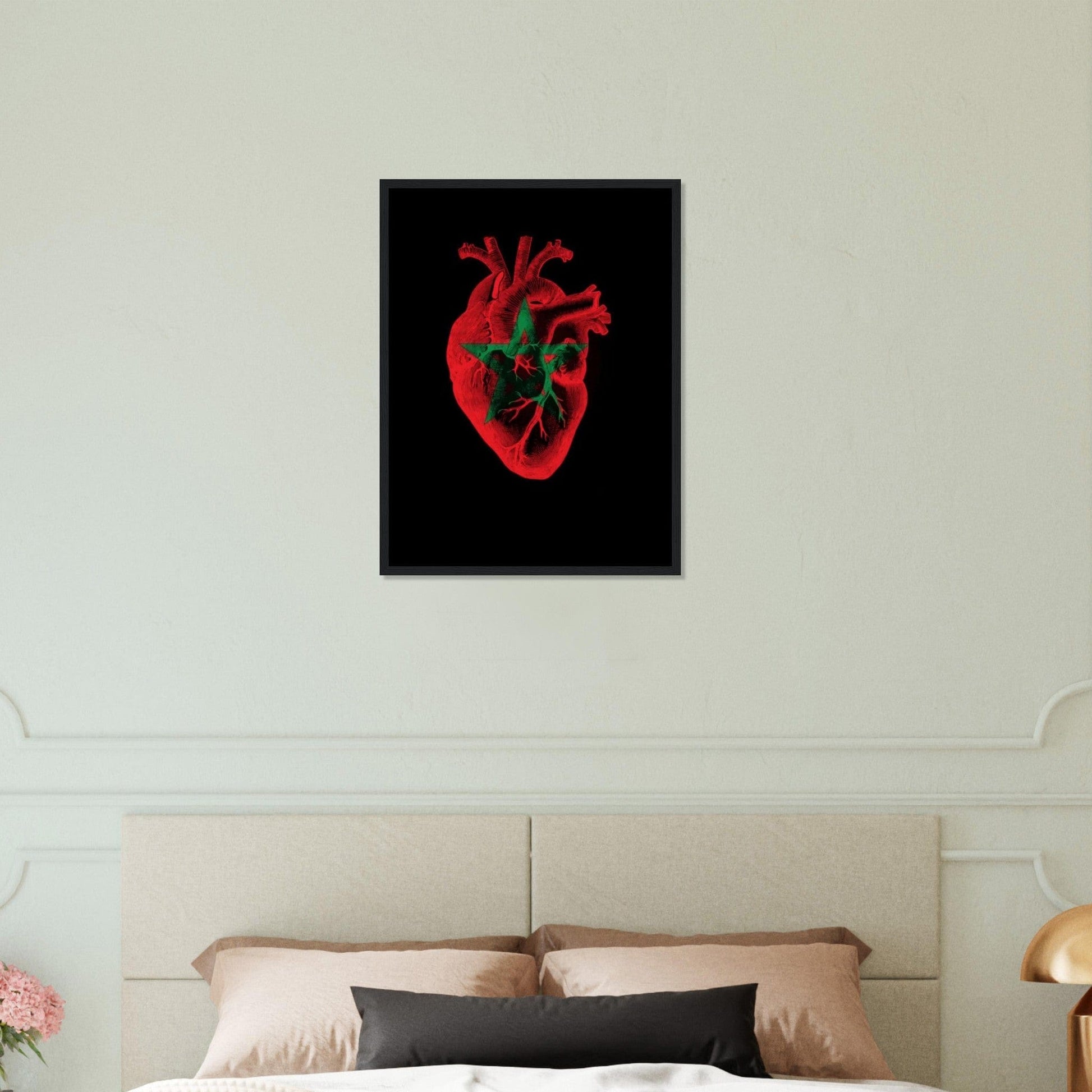 Canvanation Print Material Tableau Marocain Coeur