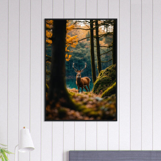 Canvanation Print Material 70x100 cm / 28x40″ Tableau Cerf Dans les Brumes du Matin
