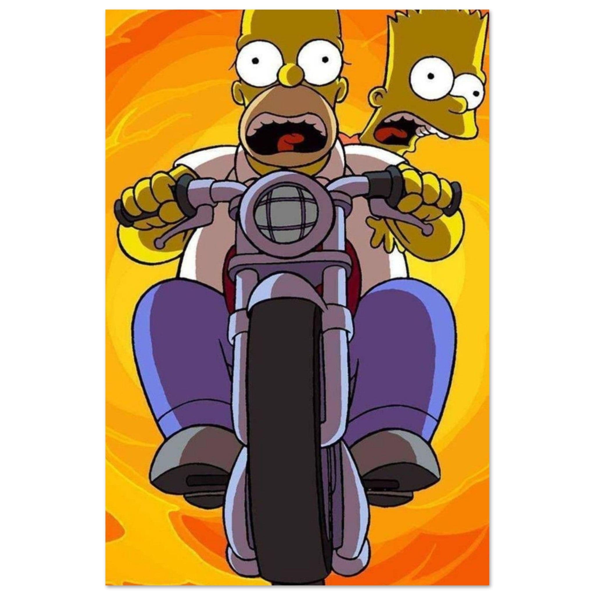 Canvanation Print Material 60x90 cm / 24x36″ / Poster Poster Et Tableau Bart Et Homer
