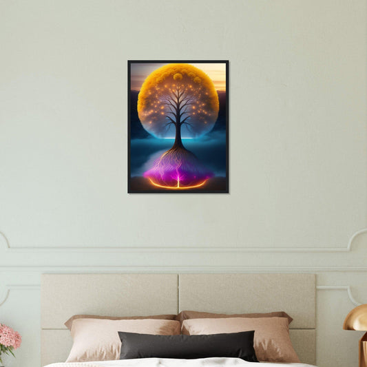 Canvanation Print Material 45x60 cm / 18x24″ Tableau L'Arbre de Vie: Une Métaphore de la Croissance et du Développement