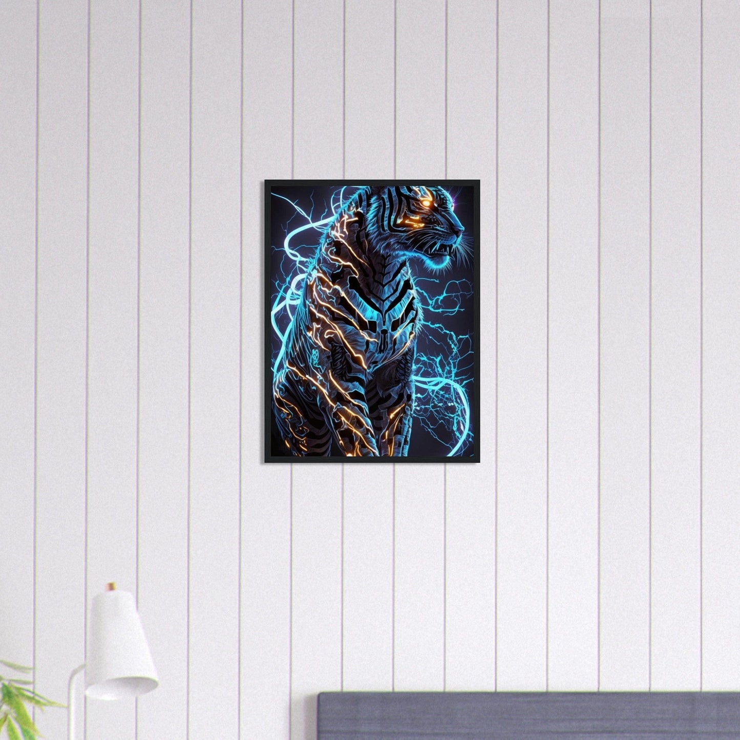 Canvanation Print Material 45x60 cm / 18x24″ Tableau Tigre Surnaturel