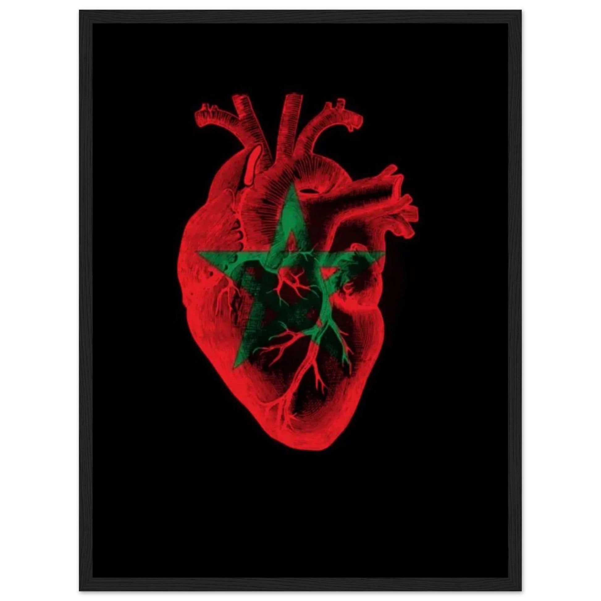 Canvanation Print Material 45x60 cm / 18x24″ Tableau Marocain Coeur