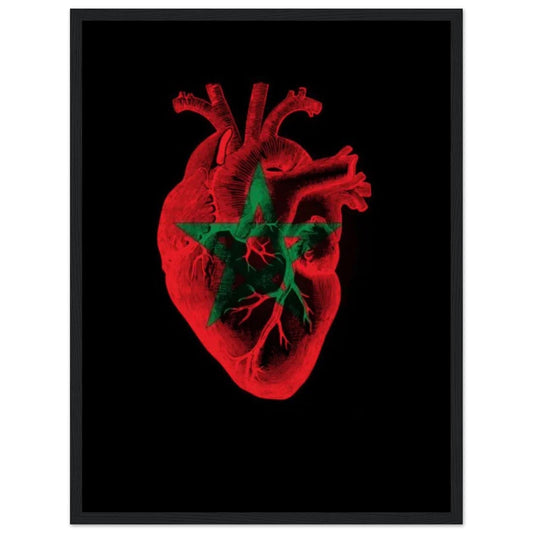 Canvanation Print Material 45x60 cm / 18x24″ Tableau Marocain Coeur