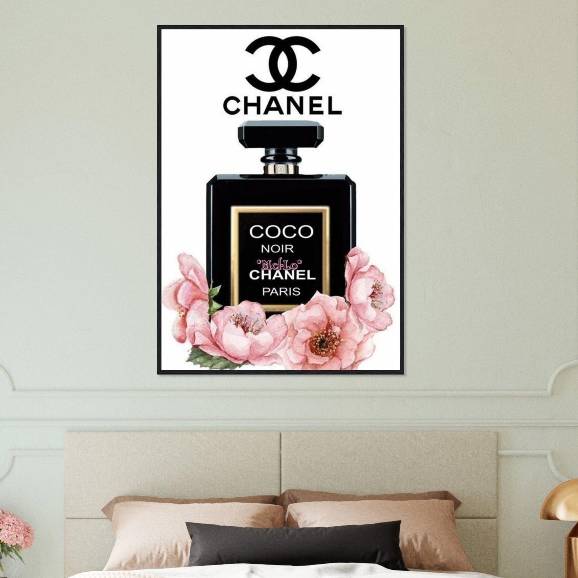 Canvanation Print Material Tableau Chanel Coco Noir
