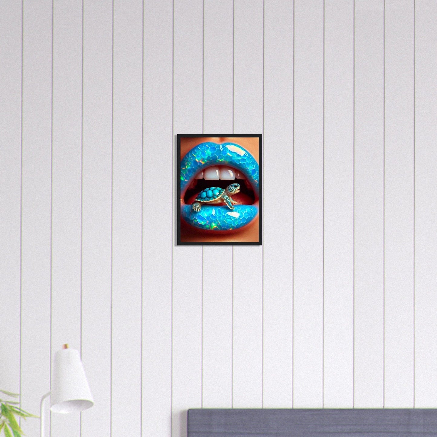 Canvanation Print Material 30x40 cm / 12x16″ Tableau Levres Tortue