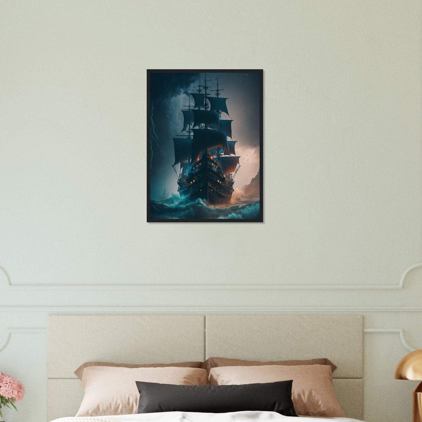 Gelato Print Material Tableau Peinture Voilier Moderne