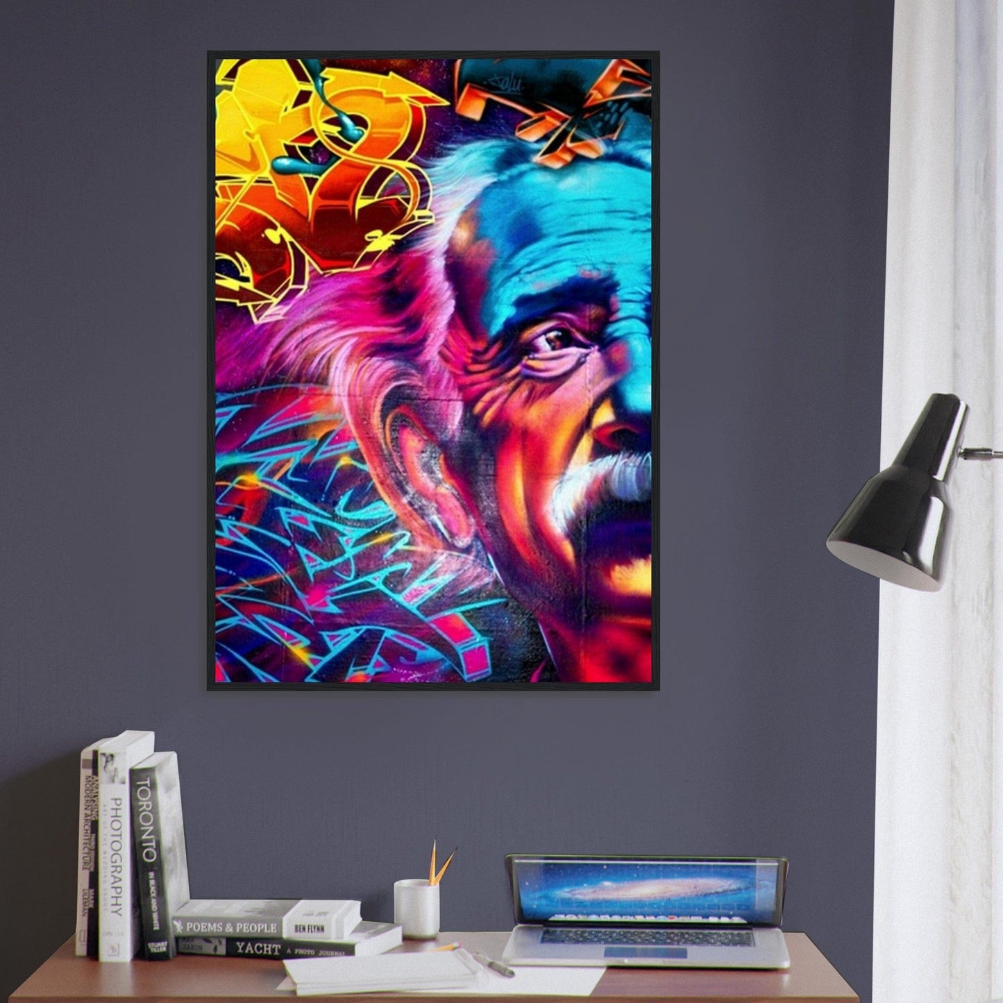 Canvanation Print Material Tableau Street Art Einstein