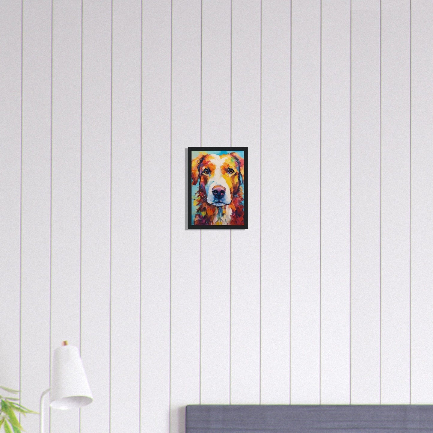 Canvanation Print Material A4 21x29.7 cm / 8x12″ Tableau Chien Ombre Fidèle