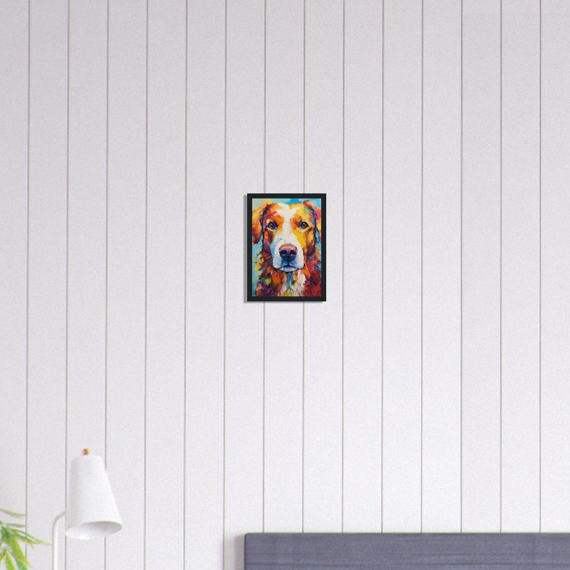 Canvanation Print Material A4 21x29.7 cm / 8x12″ Tableau Chien Ombre Fidèle