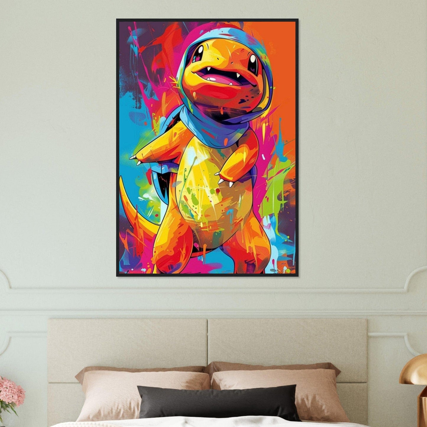 Canvanation Print Material Tableau Pokémon Dessin Salameche