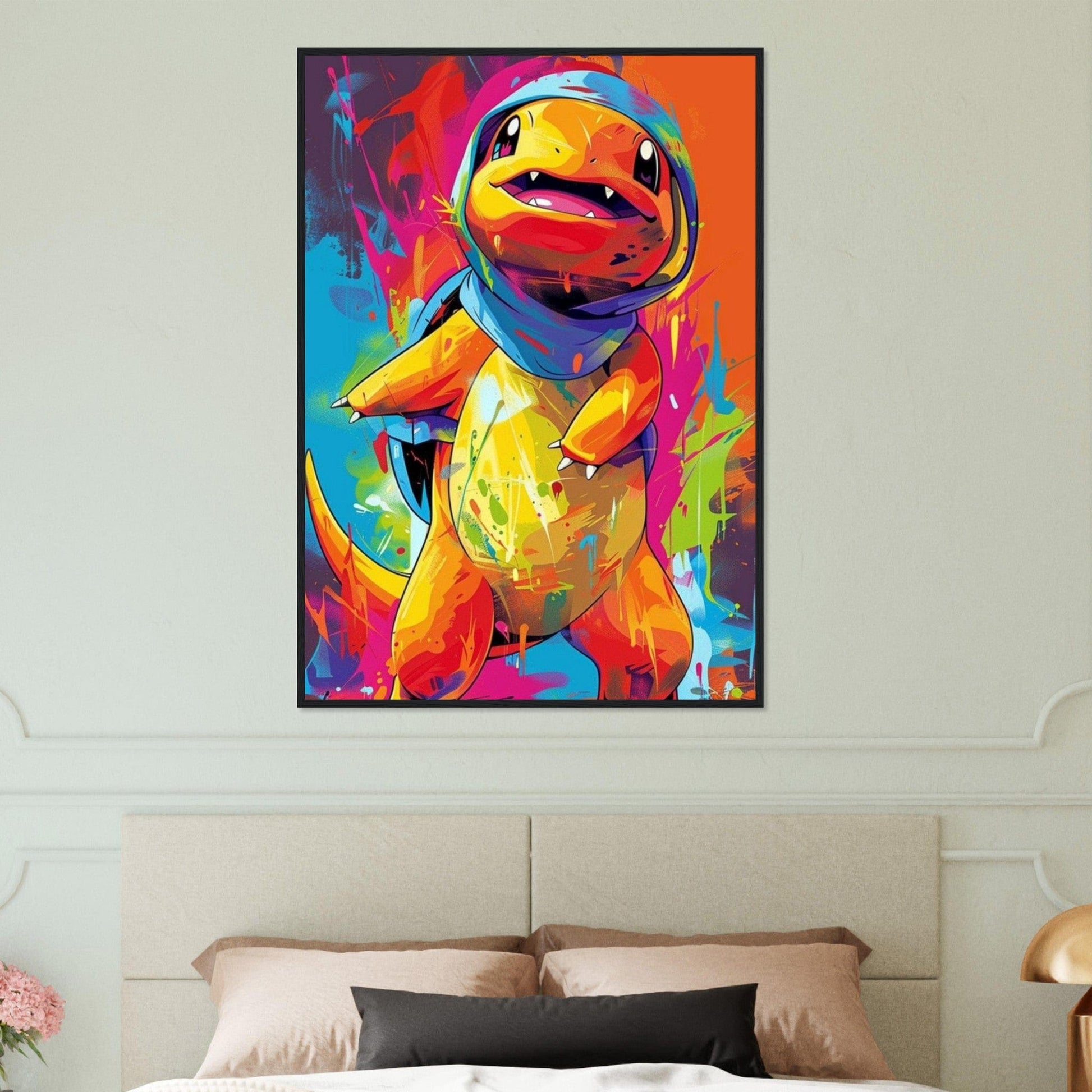 Canvanation Print Material Tableau Pokémon Dessin Salameche