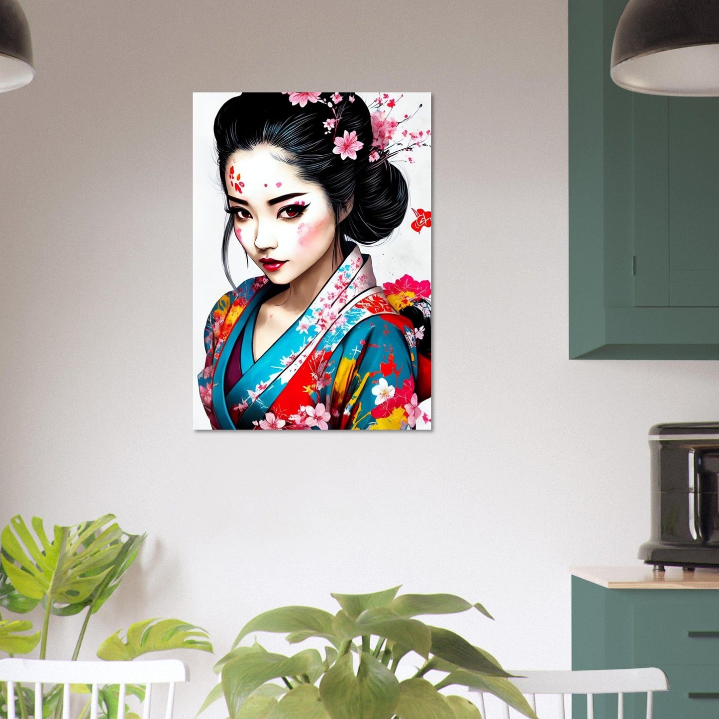 Gelato Print Material Portrait Feminin Peinture Asie