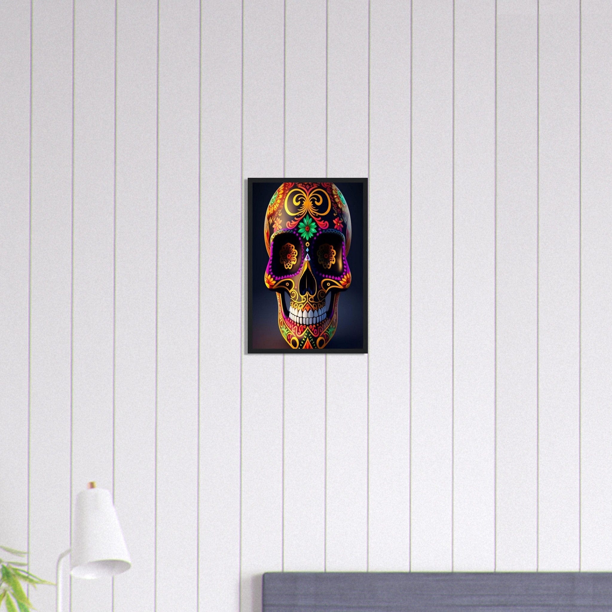 Canvanation Print Material 30x45 cm / 12x18″ Tableau Tête De Mort Mexicain