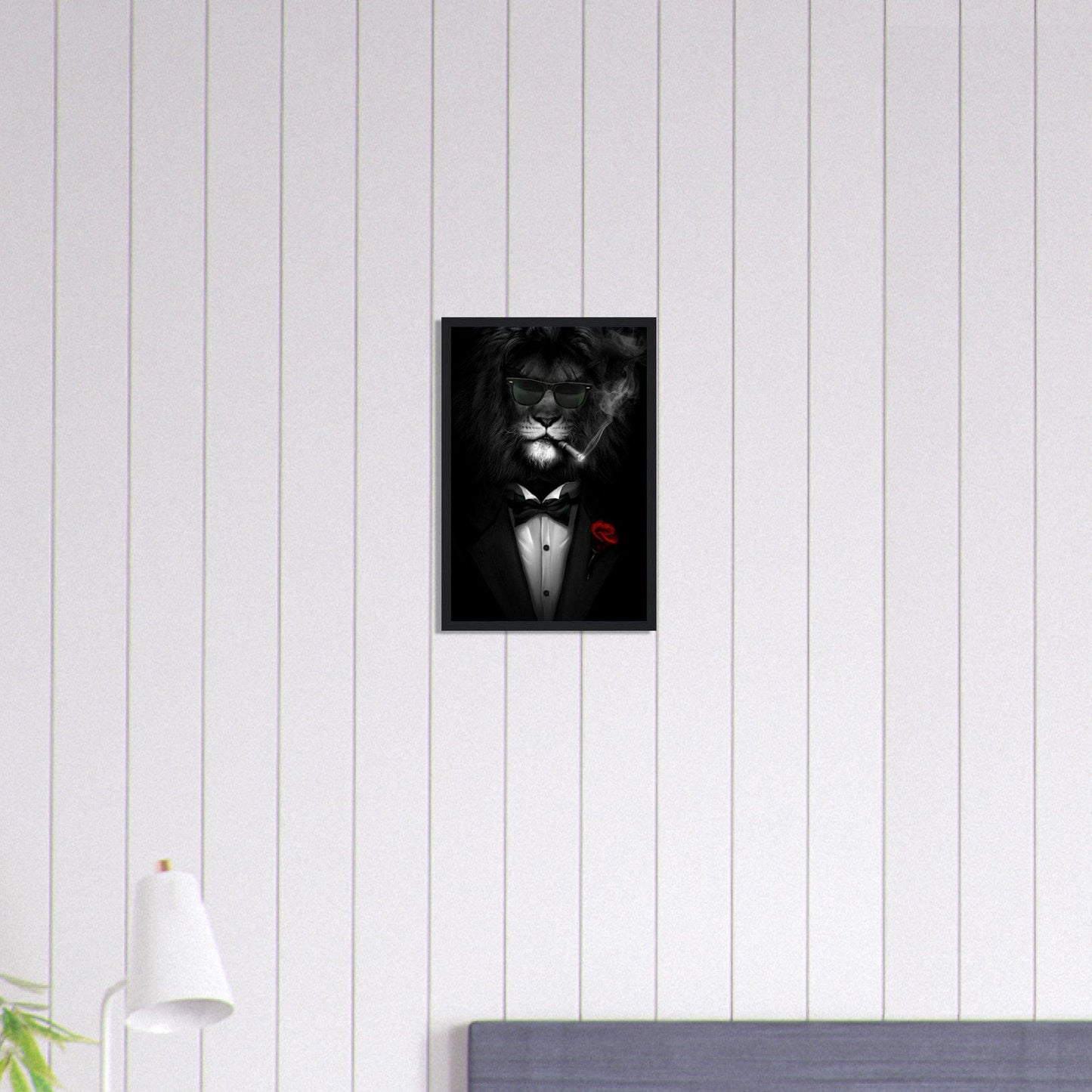 Canvanation Print Material 30x45 cm / 12x18″ Tableau Street Art Lion Homme