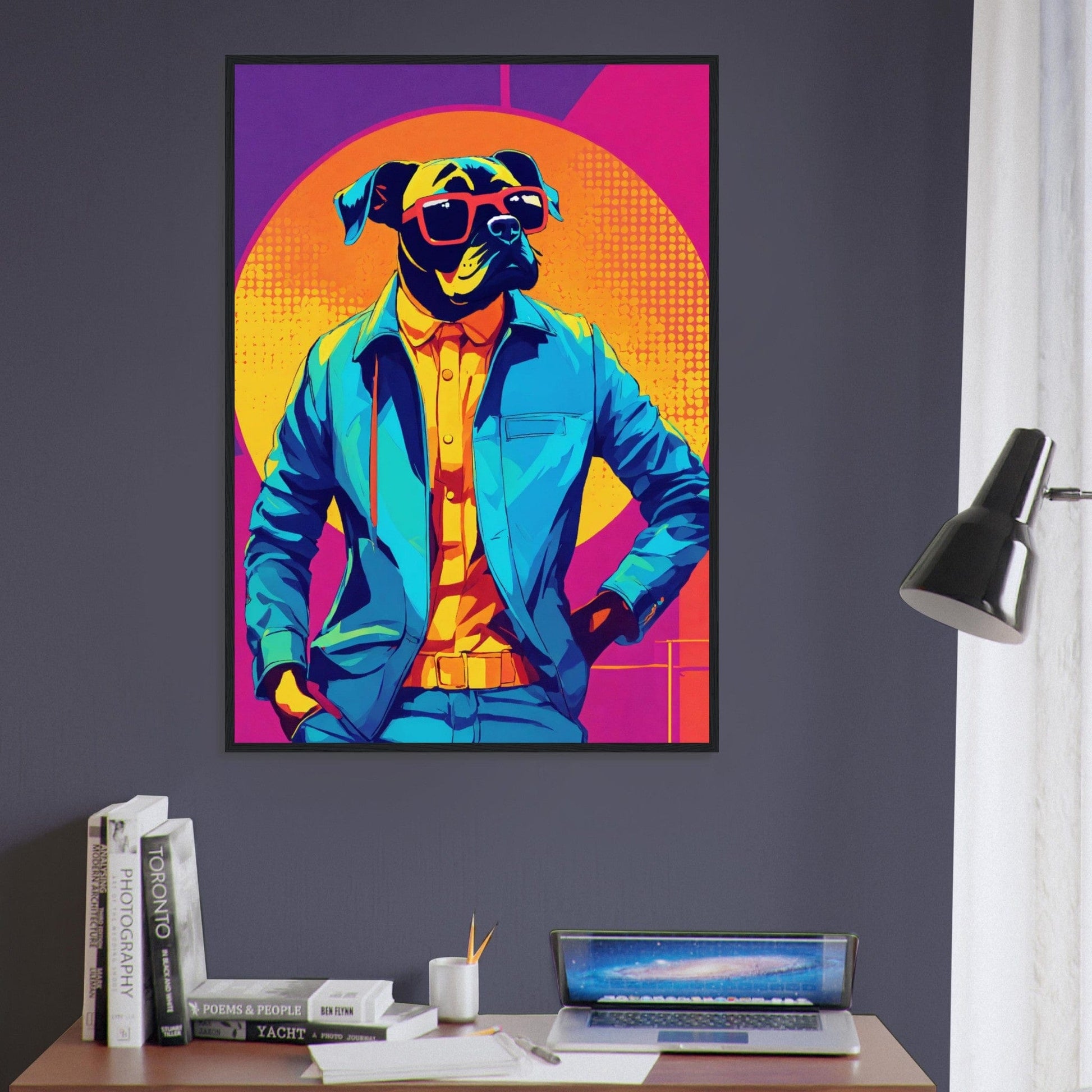 Canvanation Print Material Tableau Chien Pelage Doré