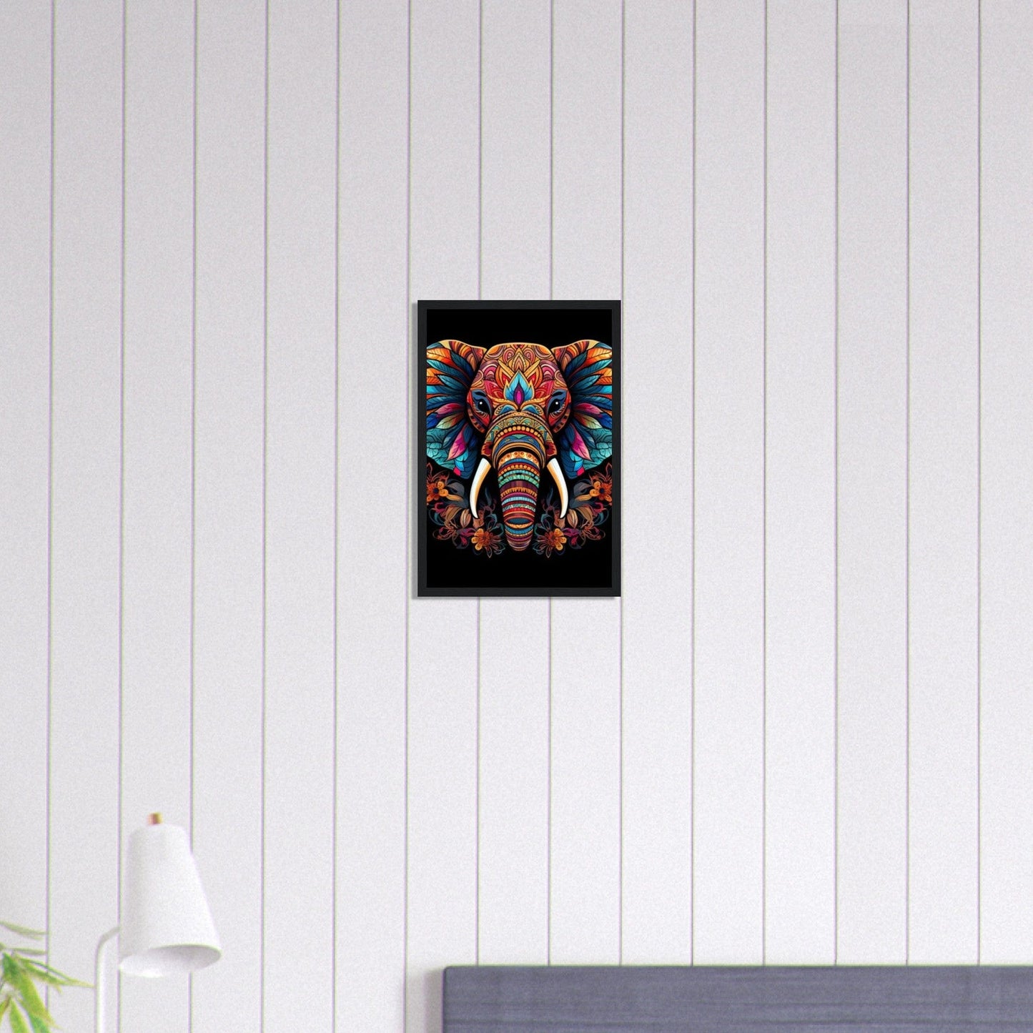 Canvanation Print Material 30x45 cm / 12x18″ Tableau Elephant Éléphant Solitaire