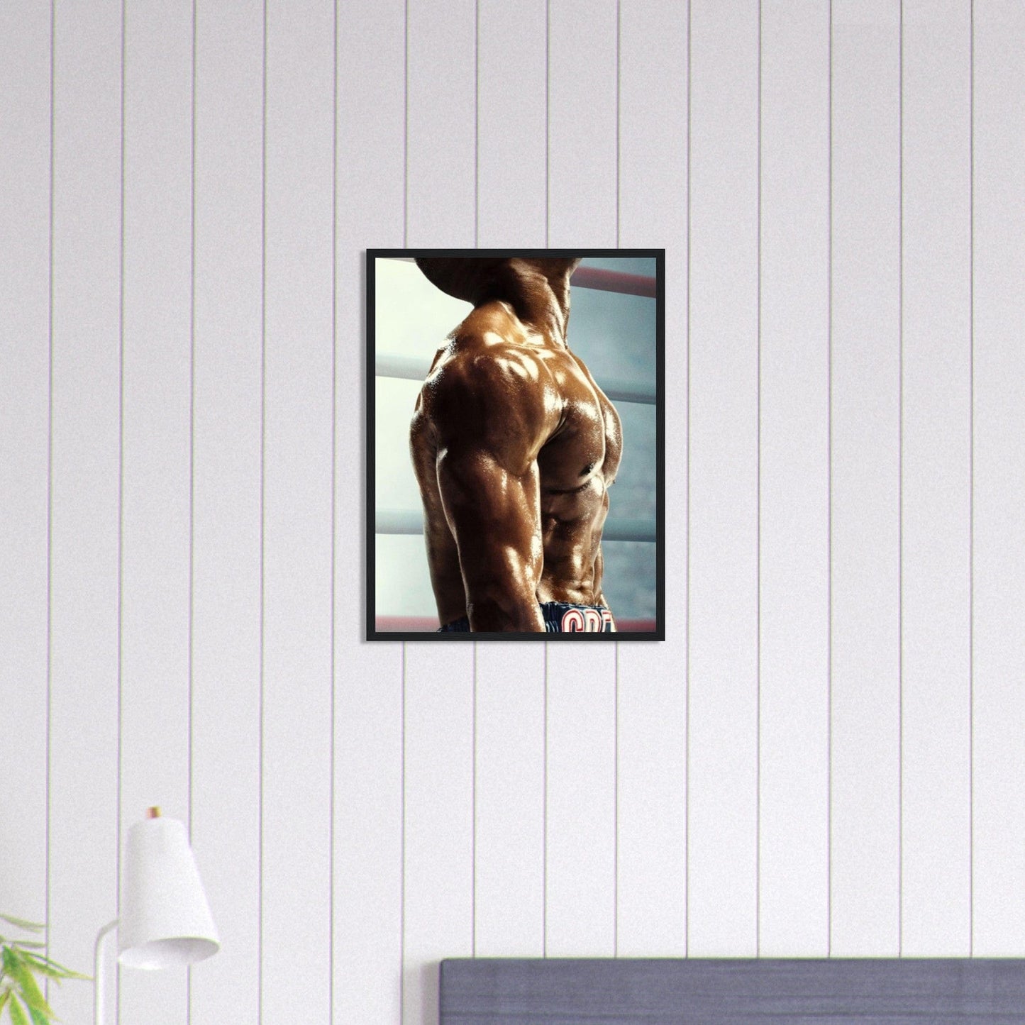 Canvanation Print Material Tableau avec le torse d'un boxeur