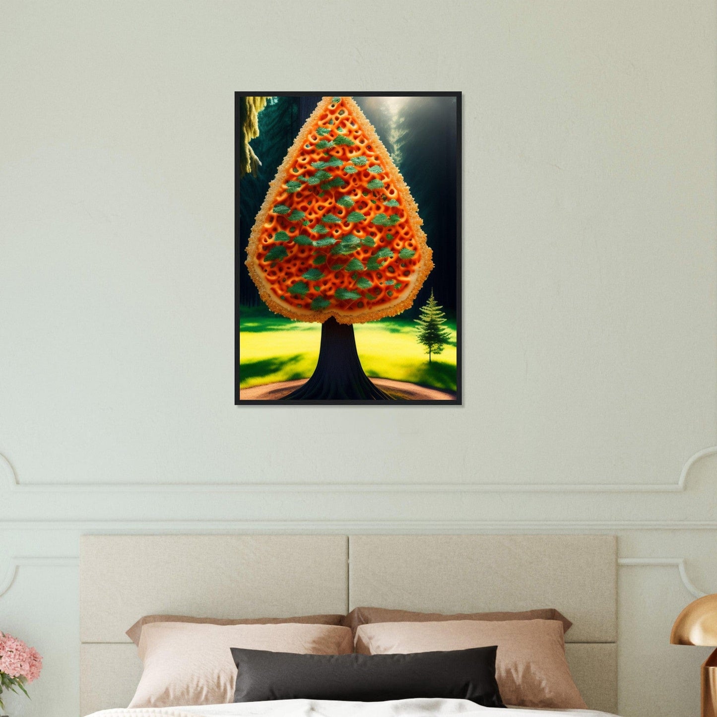 Canvanation Print Material 50x70 cm / 20x28″ Tableau Arbre De Vie Rouge