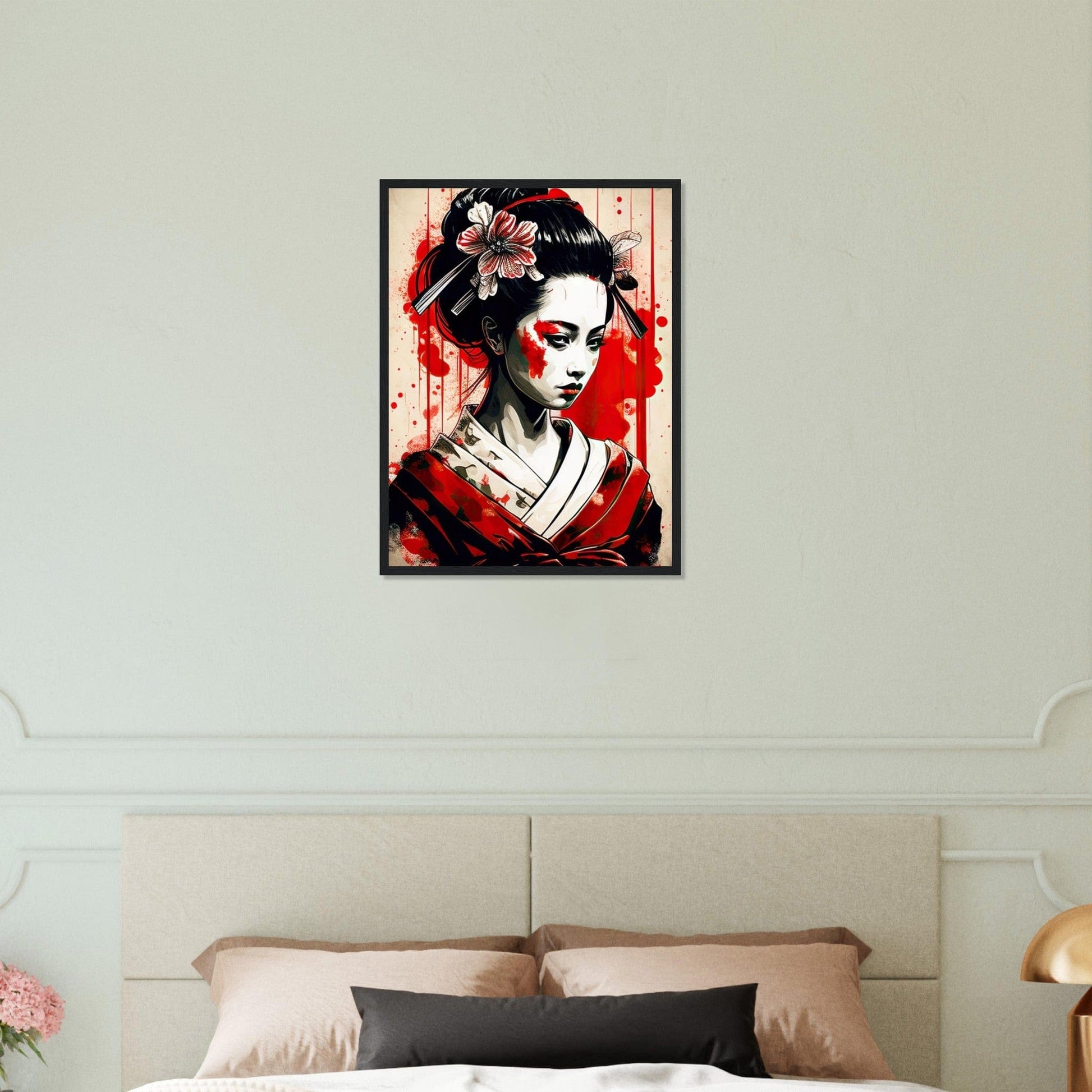 Canvanation Print Material 45x60 cm / 18x24″ Tableau Geisha Horreur Kimono
