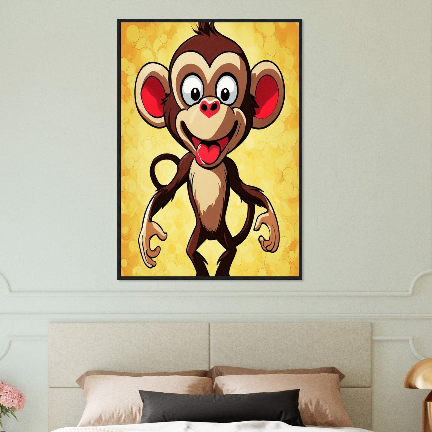 Canvanation Print Material Tableau Singe Mémoire des Ancêtres