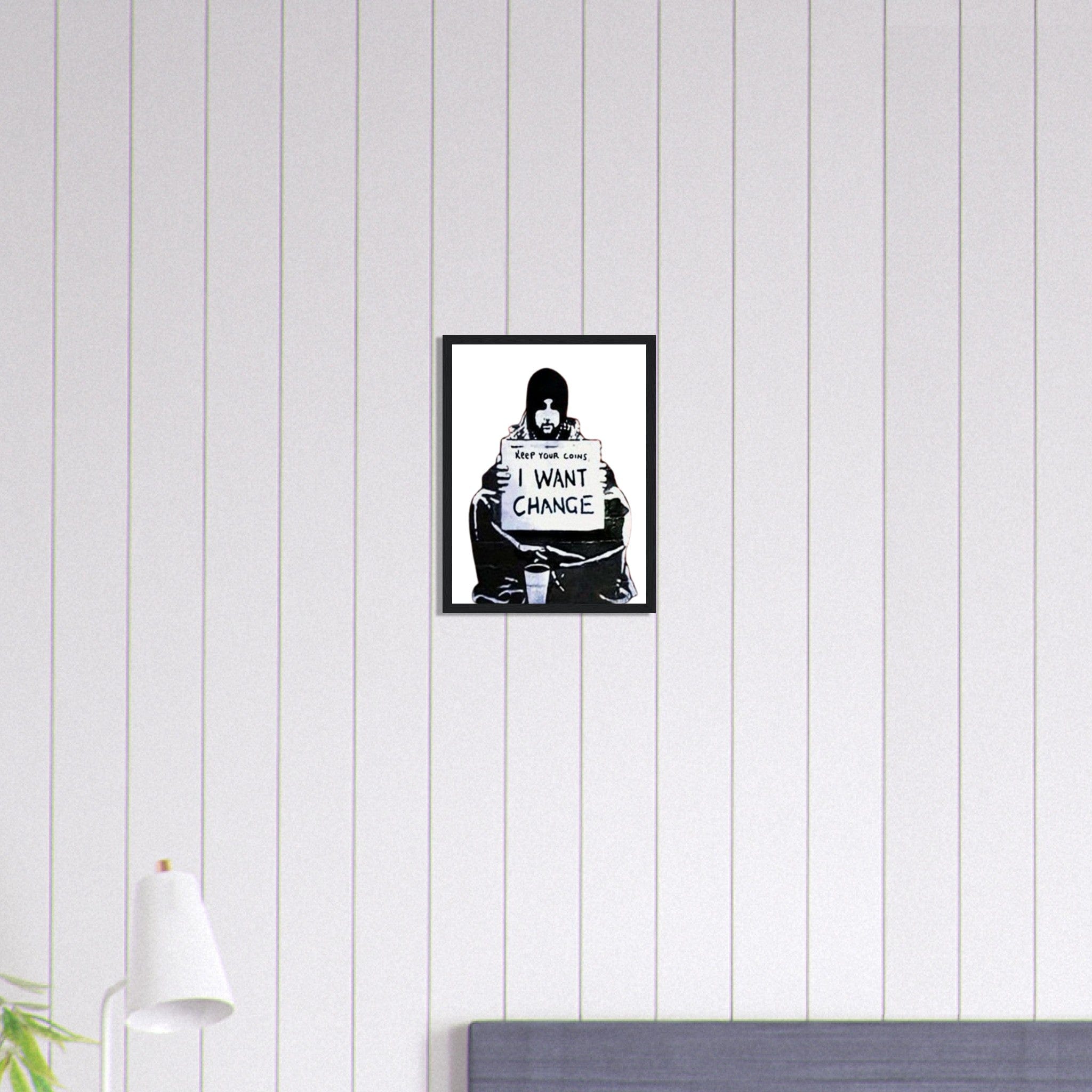 Canvanation Print Material 30x40 cm / 12x16″ Tableau Street Art Graffiti Banksy